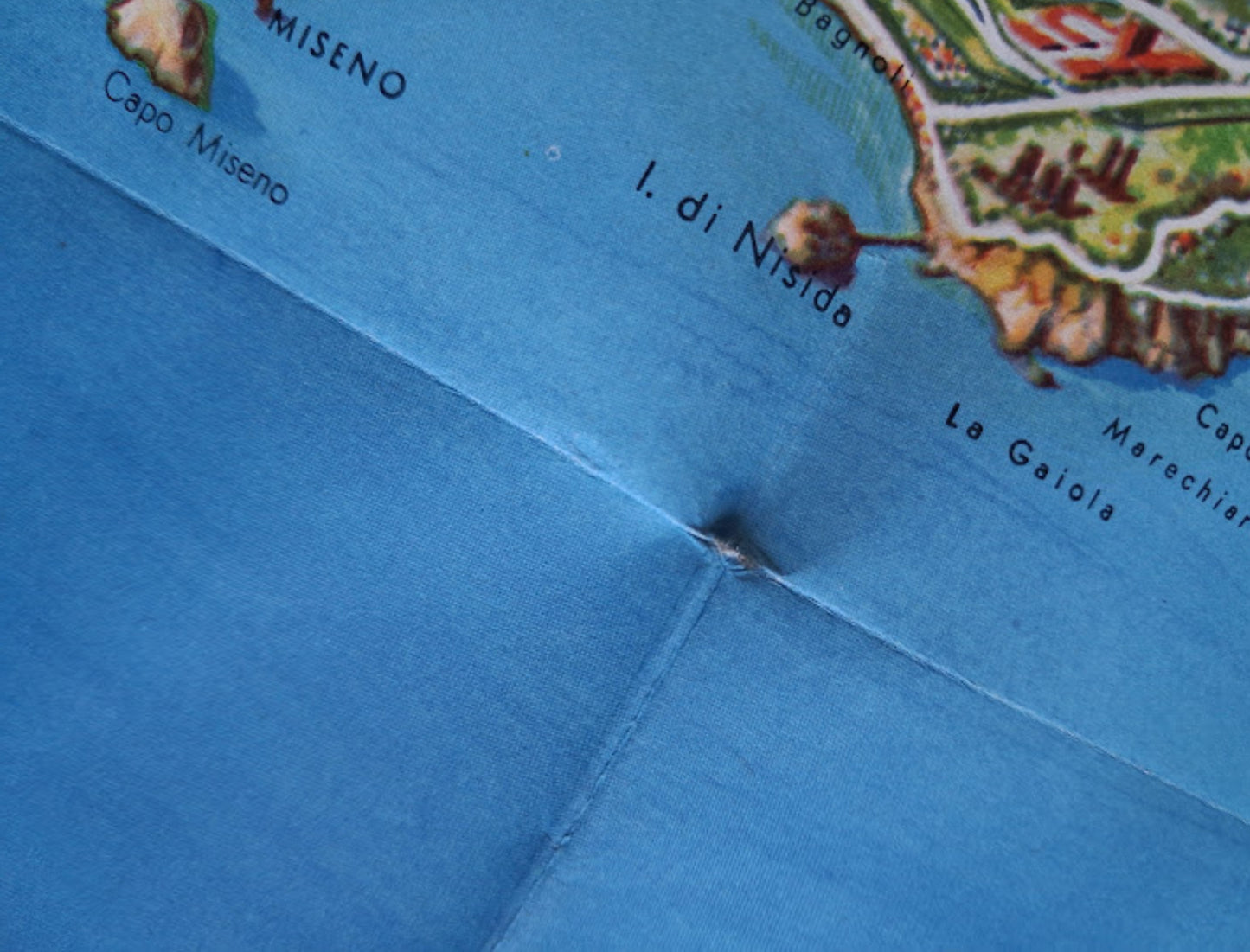 Old map of Naples and its gulf by FE Ciavatti - ca. 1950