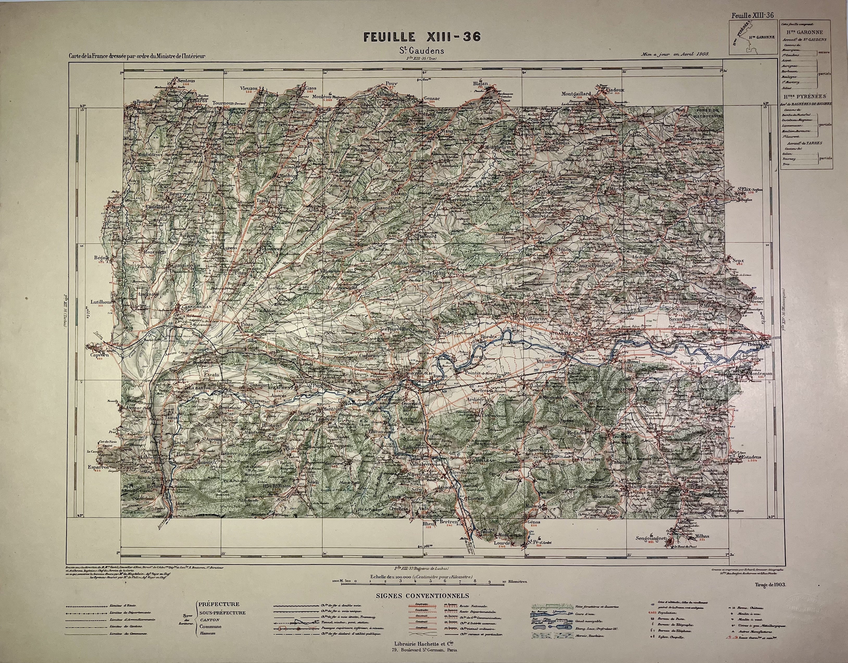 Carte ancienne de Saint-Saulge, Nièvre, par le Service Vicinal – Votre Carte ancienne de Saint-Saulge, Nièvre, par le Service Vicinal – Votre