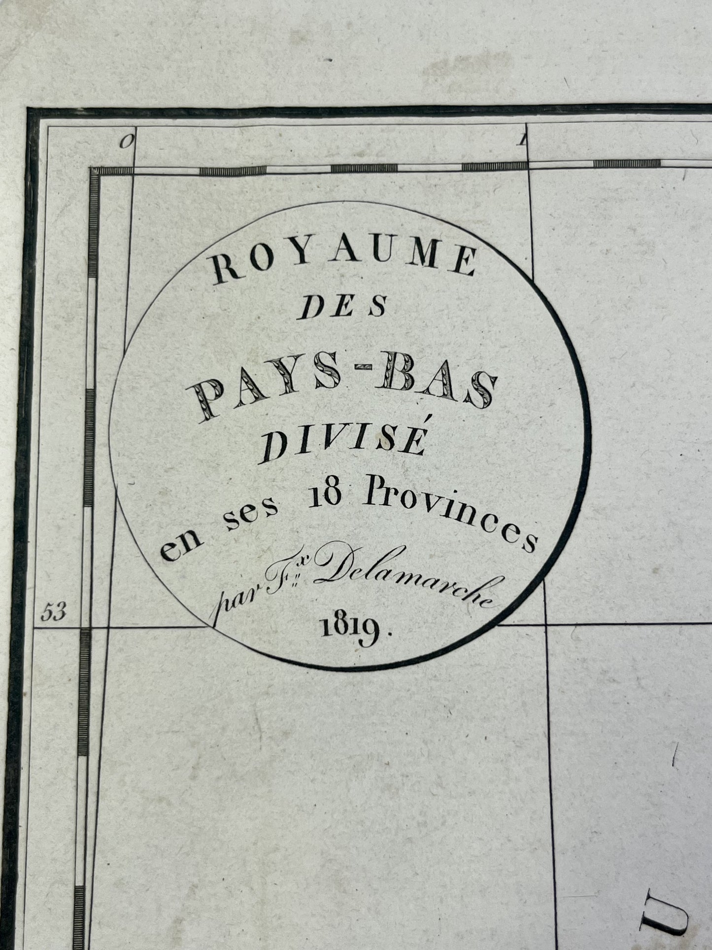 Achat carte ancienne Pays-Bas par Delamarche