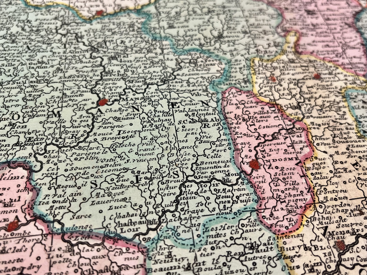 Achat carte ancienne Sarthe le Mans Vendome