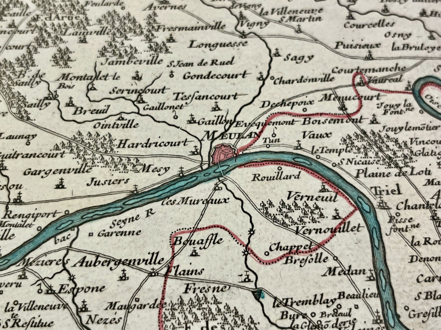 Achat carte ancienne banlieue parisienne