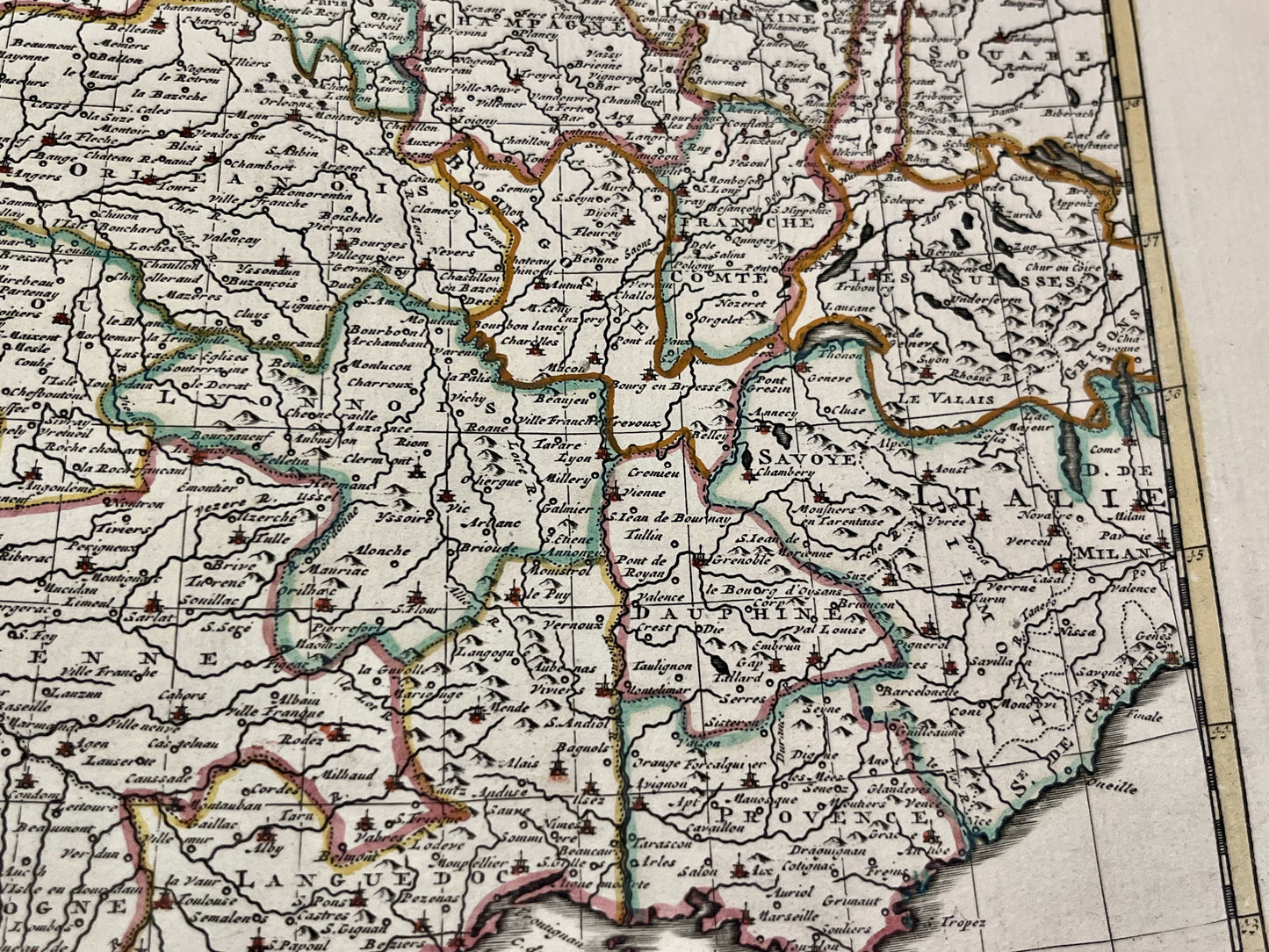 Achat carte tres ancienne France