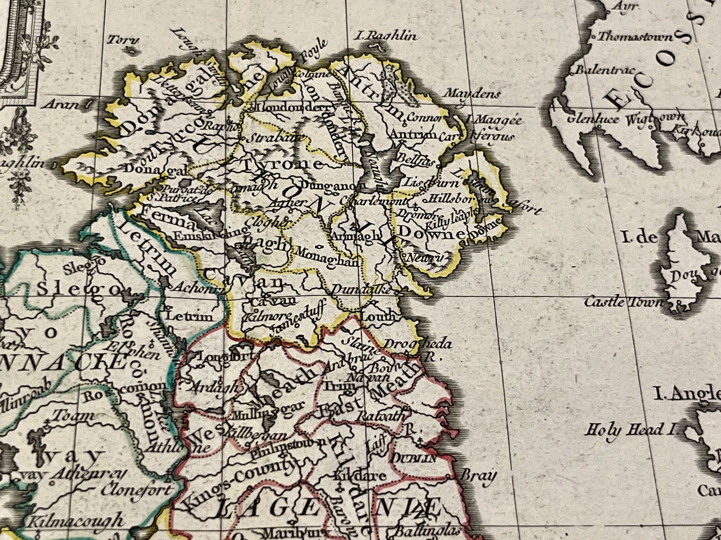 Antique map of Ireland