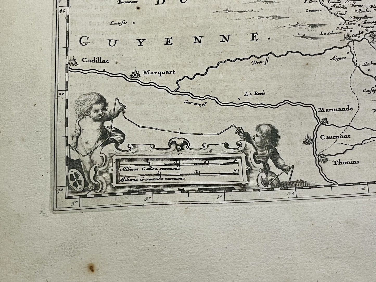 Antique map of Perigord