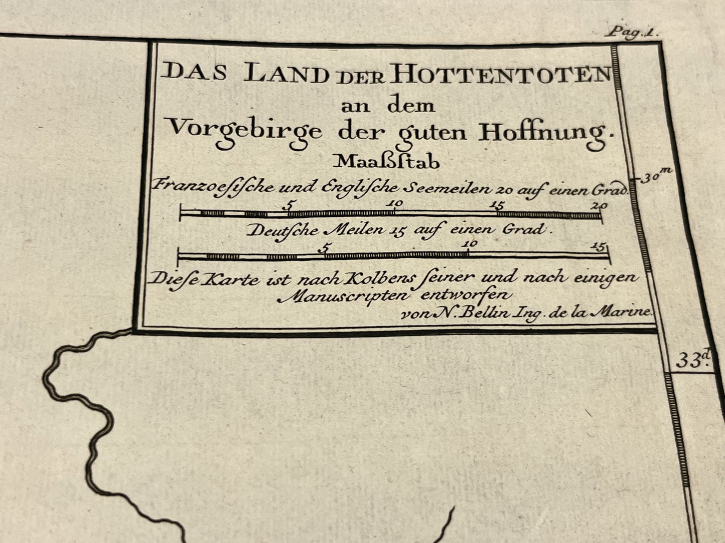 Antique map of South Africa