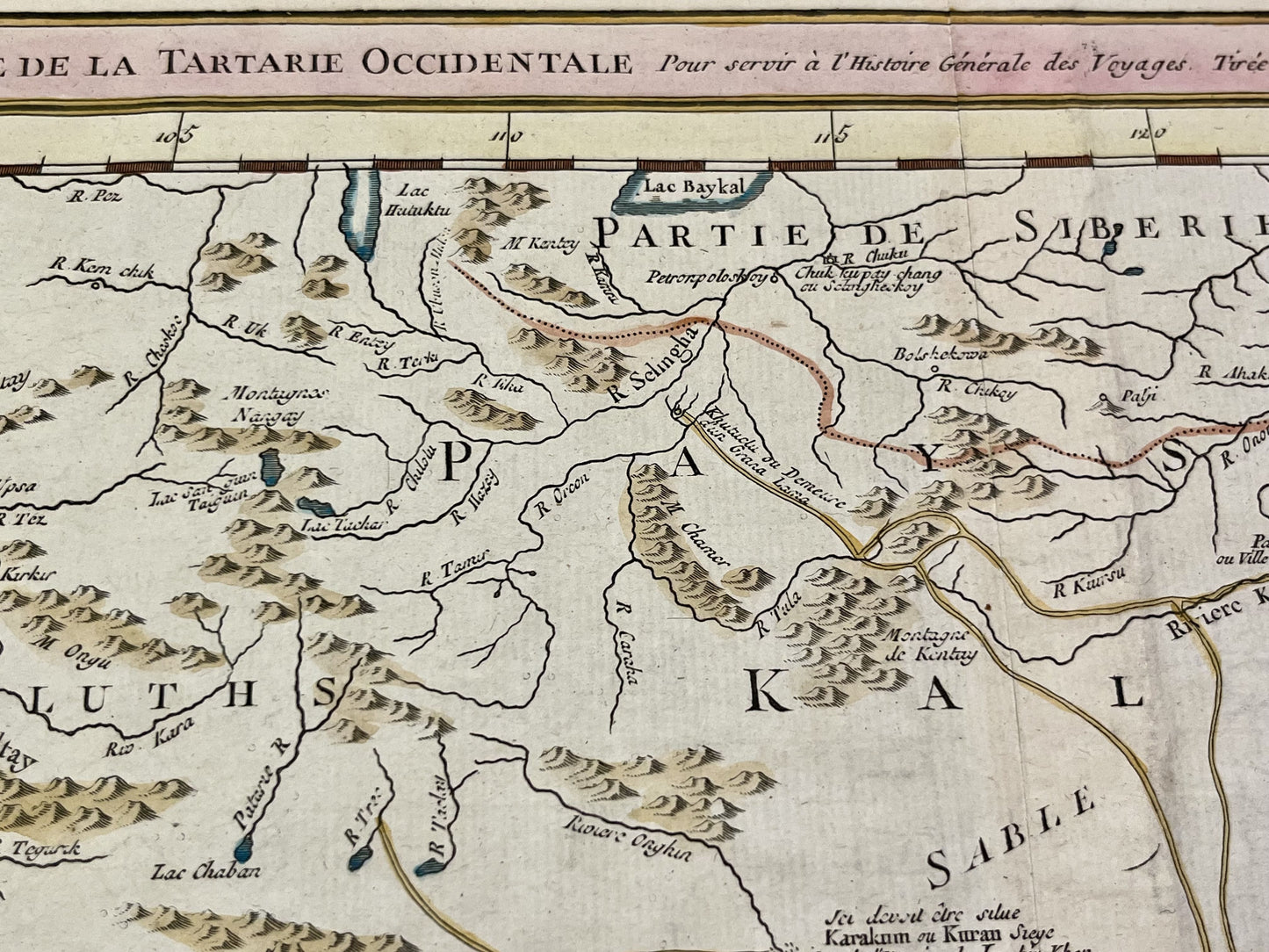 Antique map of Tartarie by Bellin