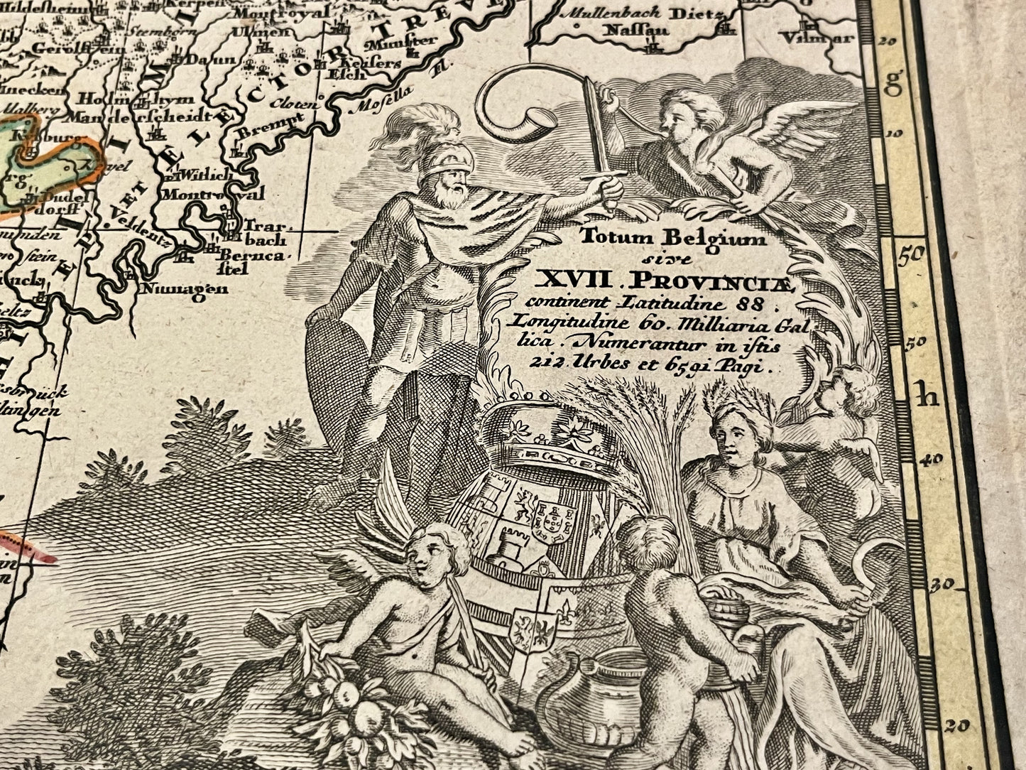 Belle carte ancienne illustree Pays-Bas