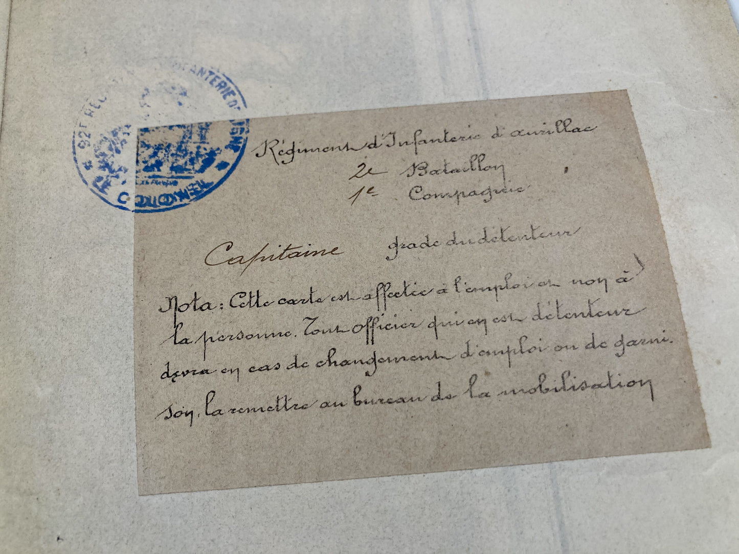 Verso de la carte d'Etat-Major de Nancy