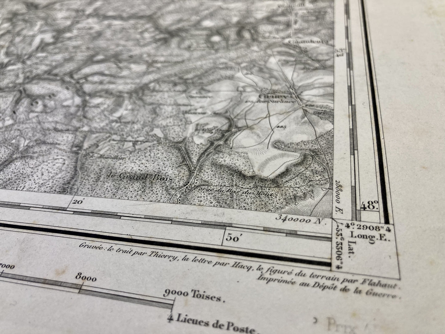 Autre détail de la carte d'Etat-Major ancienne de Mirecourt