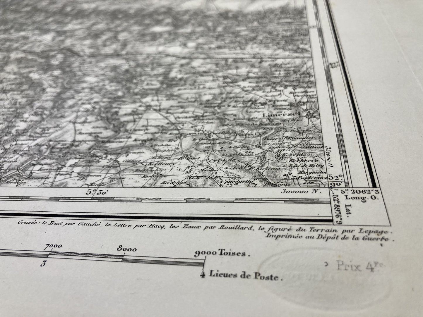 Autre détail de la carte d'Etat-Major ancienne de Vannes