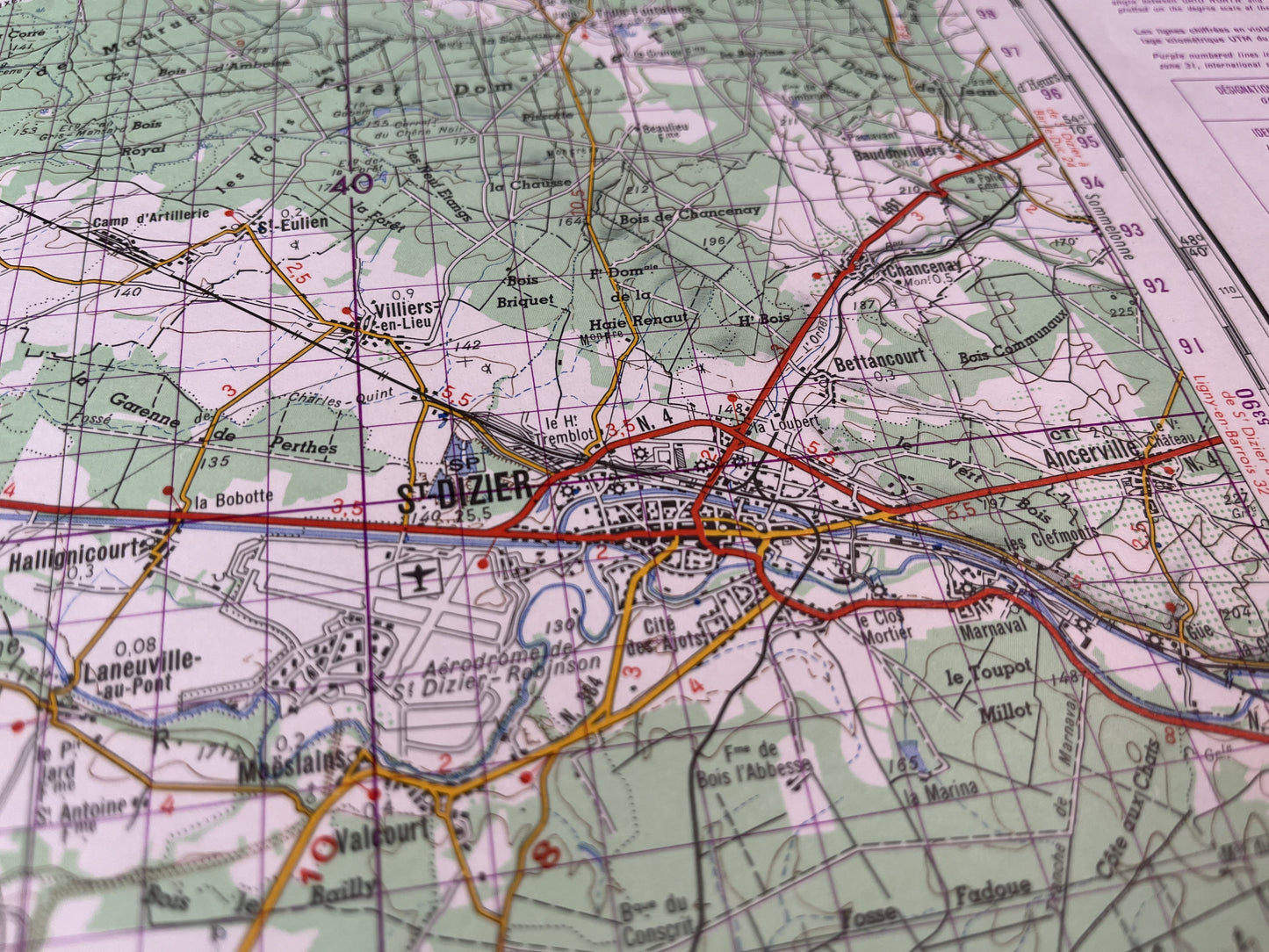 Détail de la carte IGN ancienne de Saint-Dizier