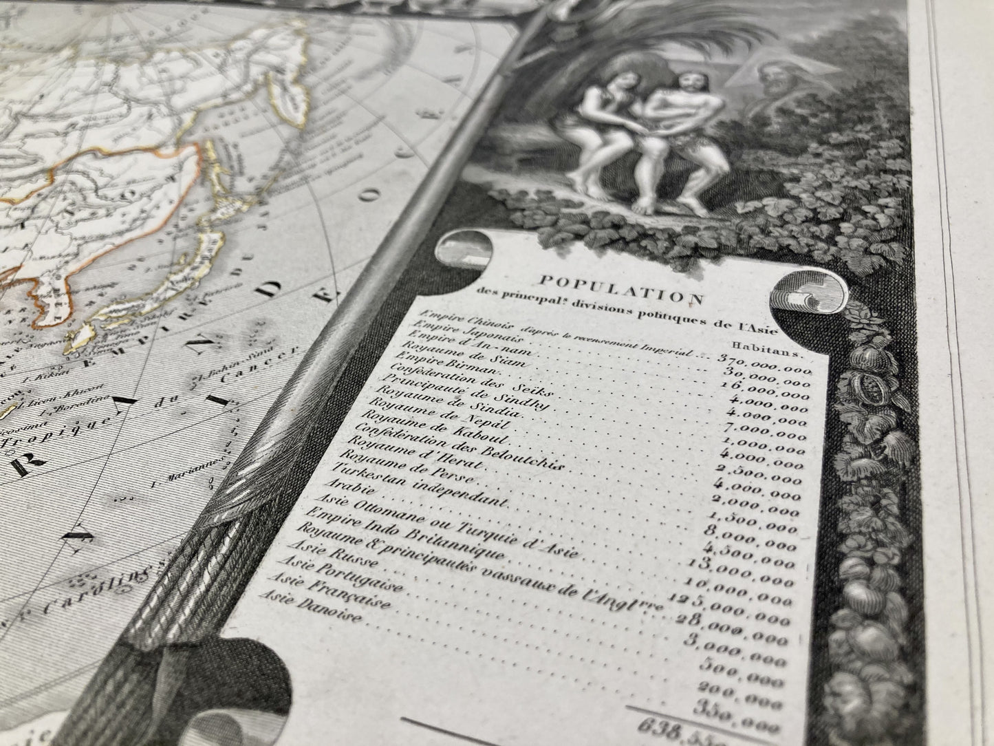 Achat carte de l'Asie