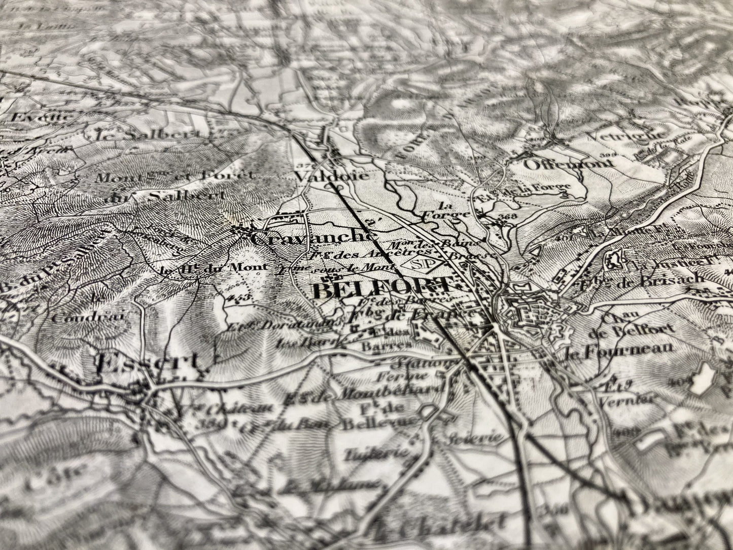Autre détail de la carte d'Etat-Major ancienne de Lure
