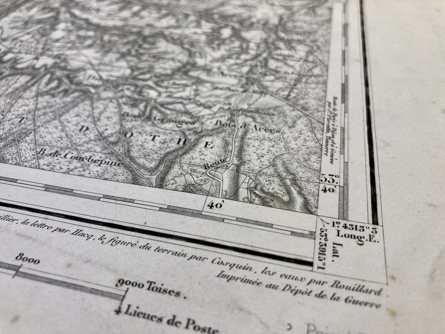 Autre détail de la carte d'Etat-Major ancienne de Sens