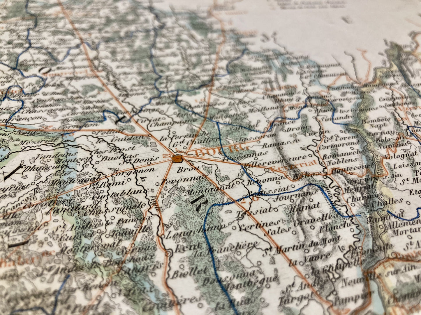 Carte départementale ancienne de l'Ain par Duvotenay 4