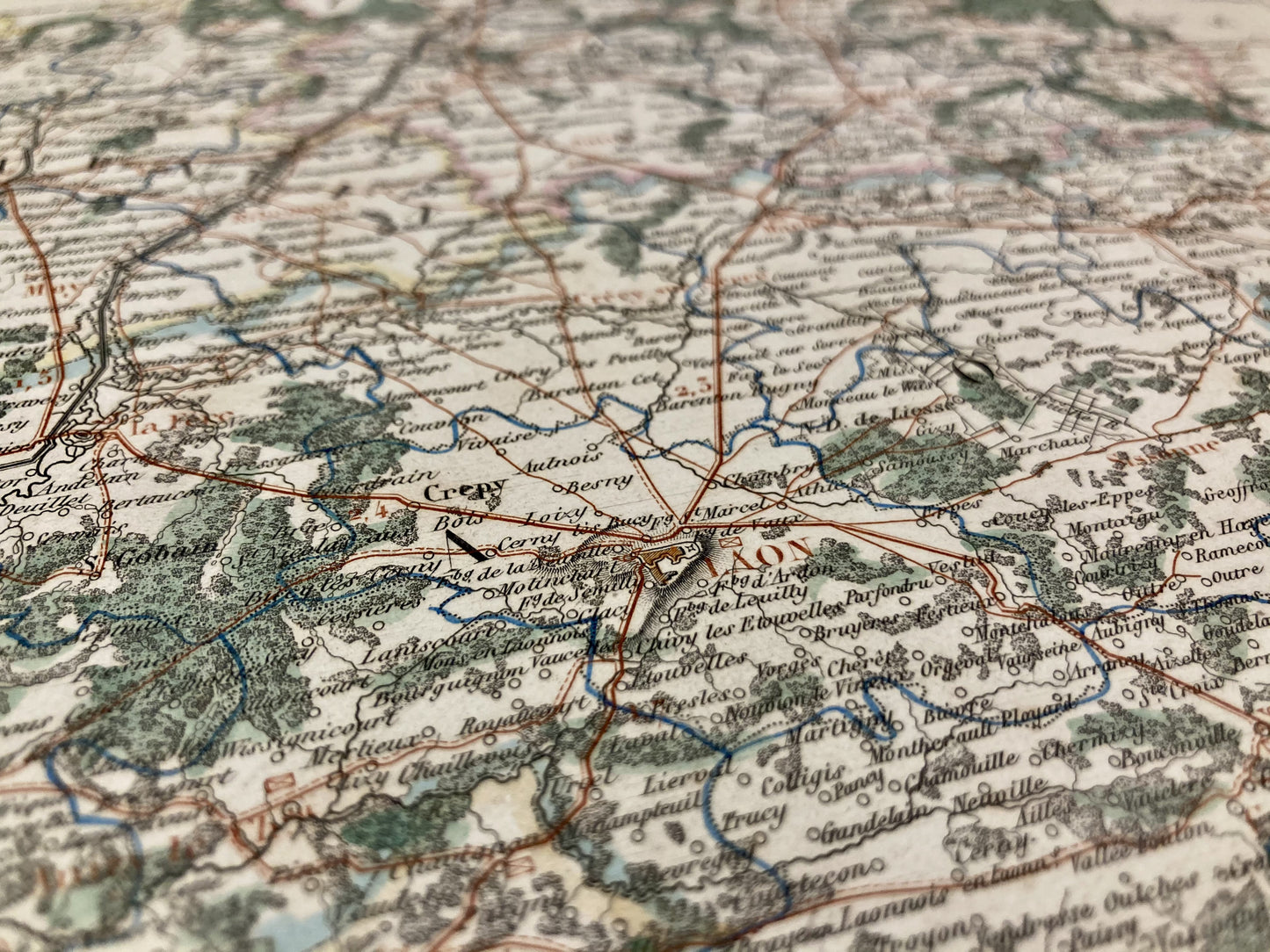 Carte départementale ancienne de l'Ain par Duvotenay 1Carte départementale ancienne de l'Aisne par Duvotenay 4