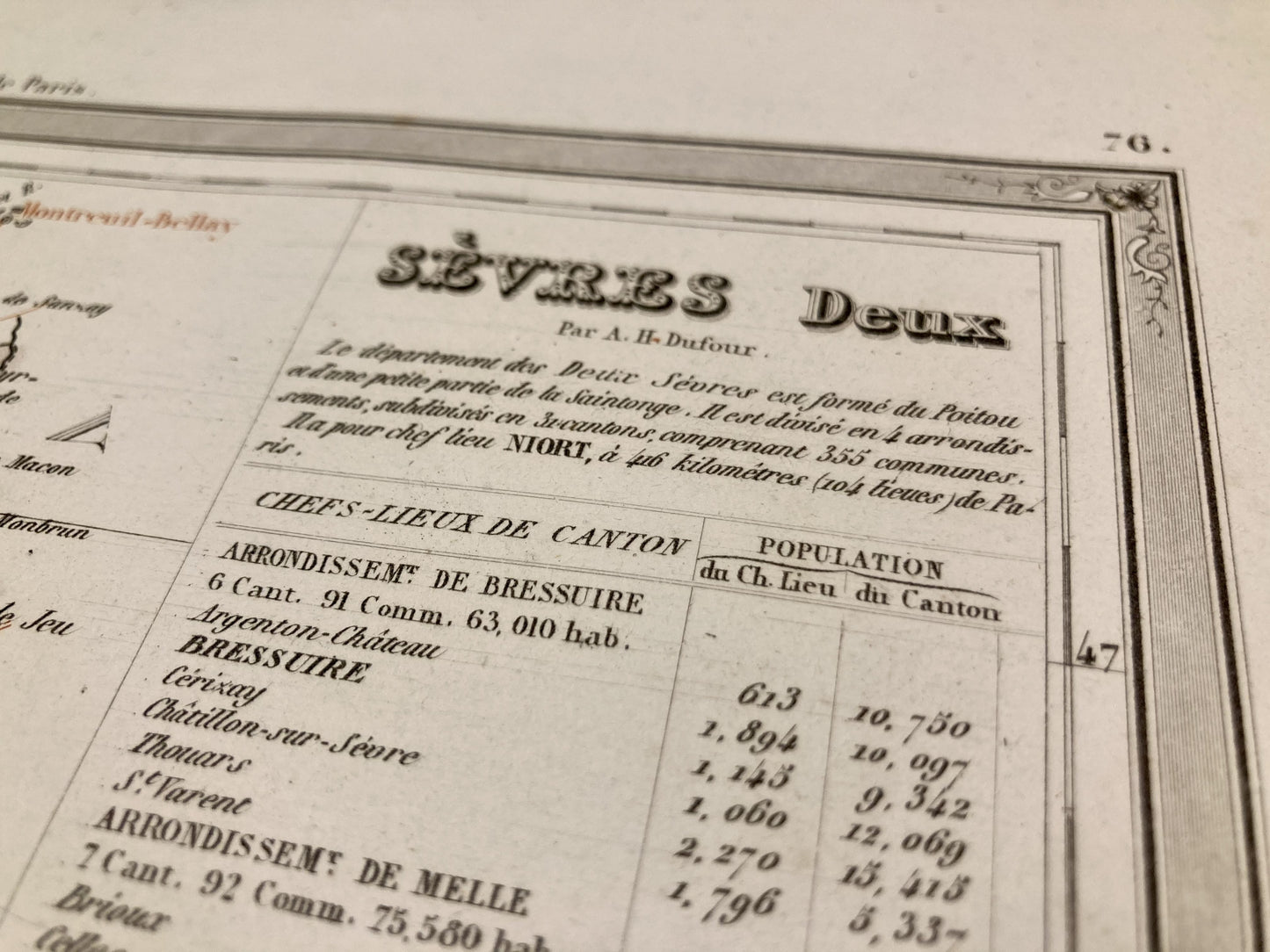 Carte départementale ancienne des Deux-Sèvres par Dufour 4