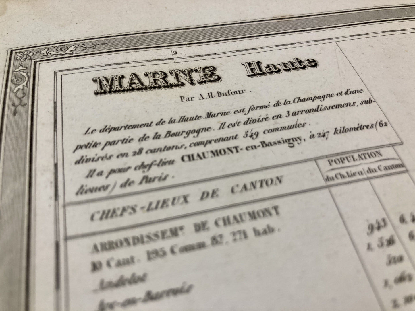 Carte départementale ancienne de la Haute-Marne par Duvotenay 4