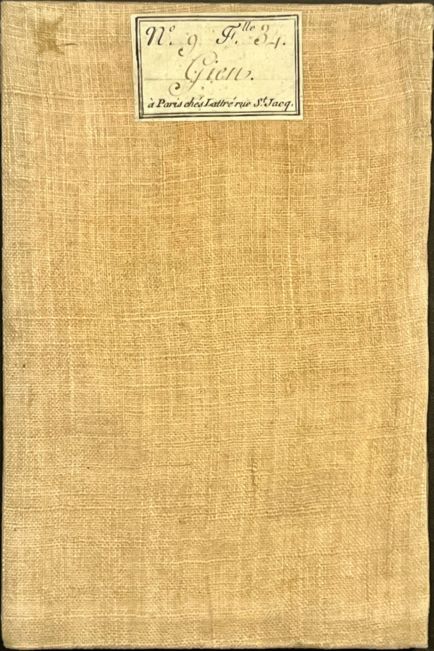 Carte Cassini ancienne entoilee Gien