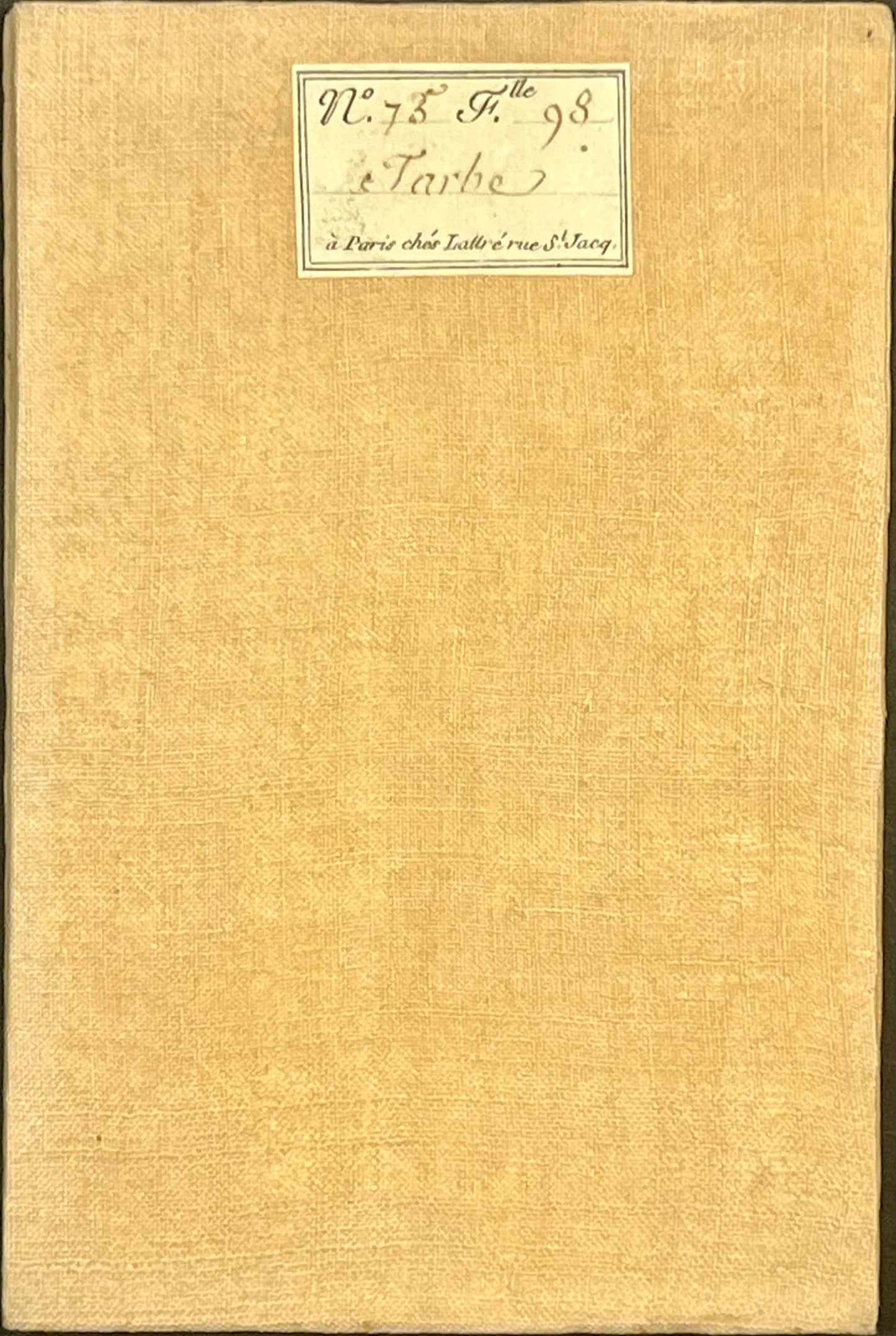 Carte Cassini ancienne entoilee Tarbes