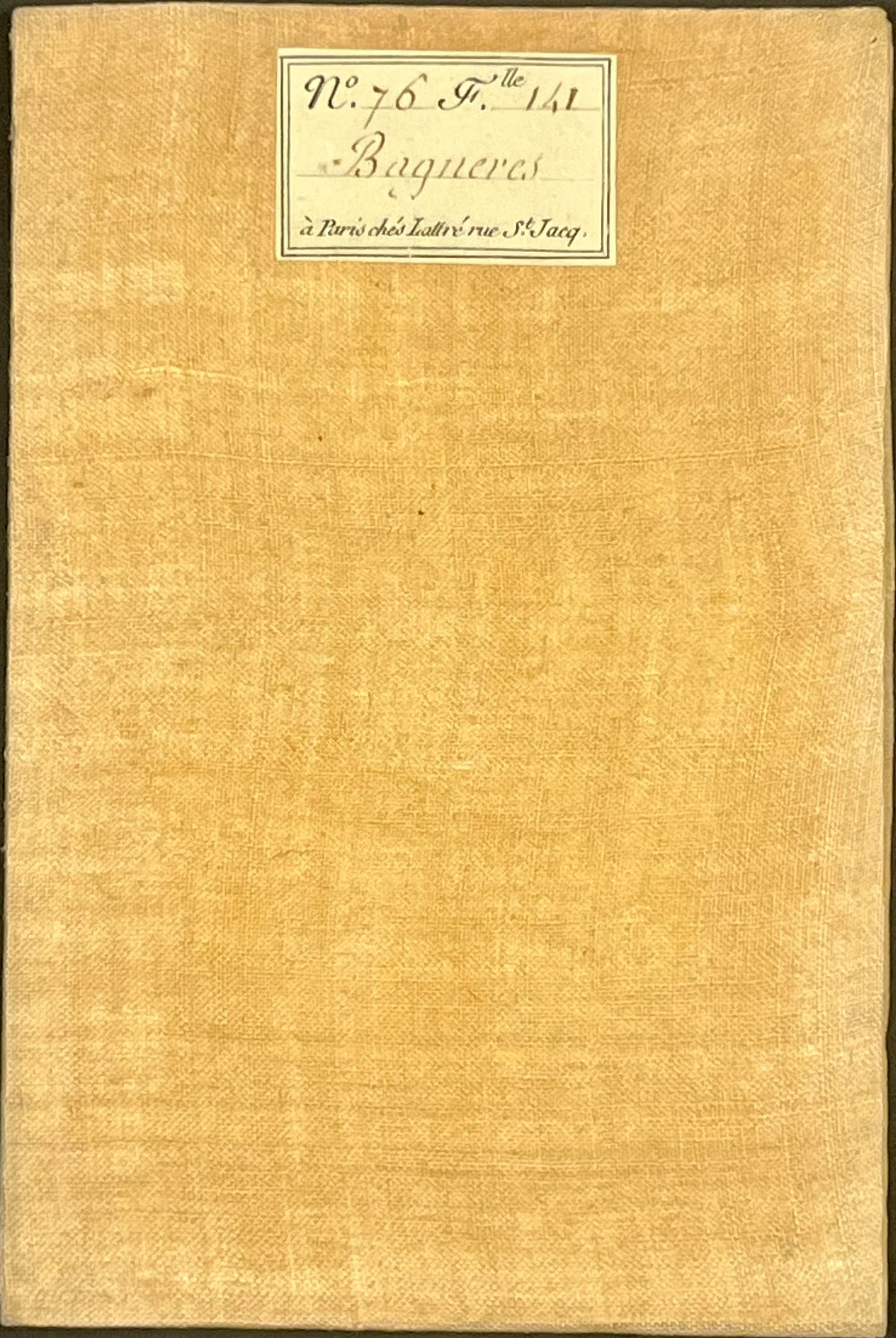 Carte Cassini entoilee ancienne Bagneres-de-Luchon
