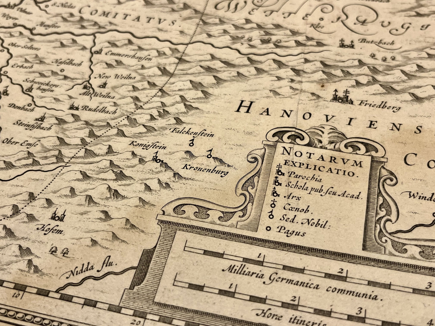 Carte Comte de Nassau par Hondius