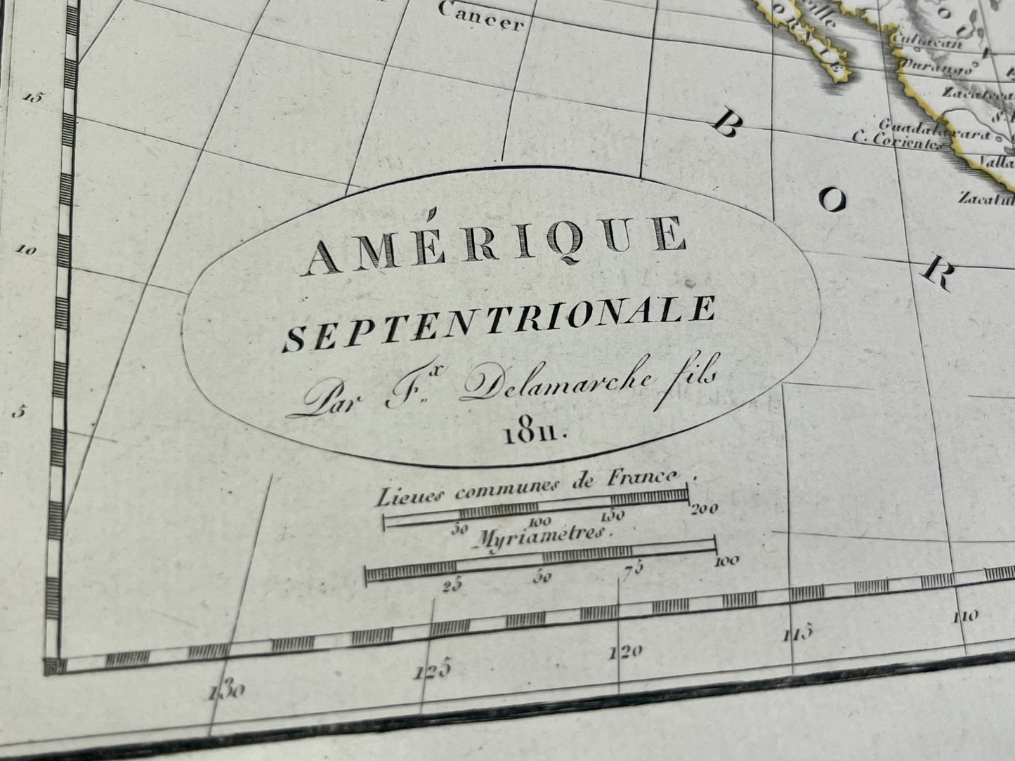 Carte ancienne Amerique Septentrionale par Delamarche