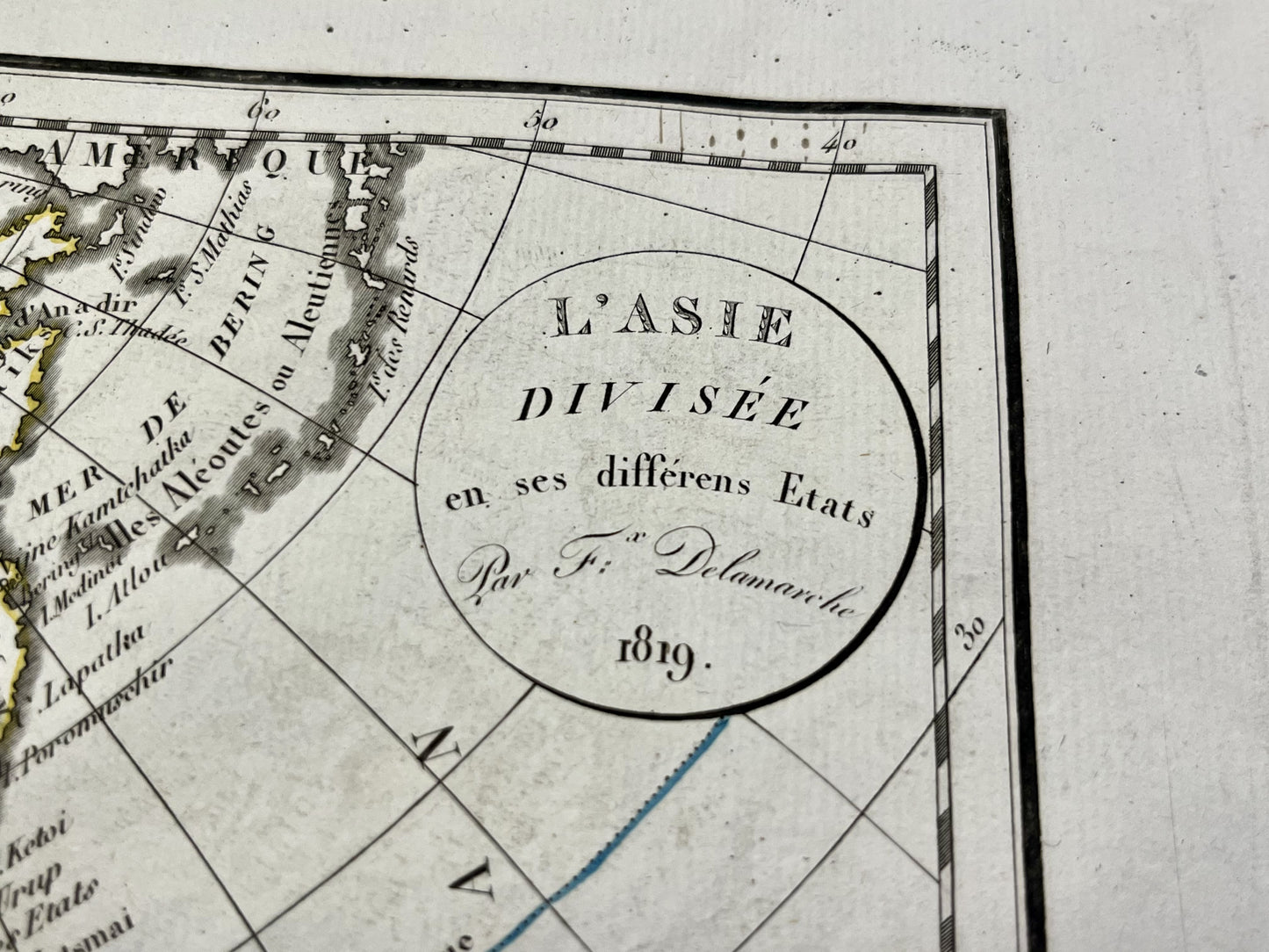 Carte ancienne Asie par Delamarche