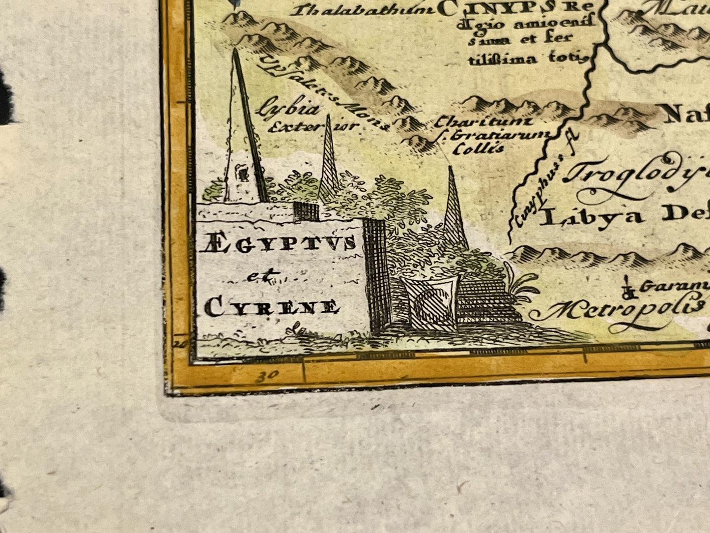 Carte ancienne Egypte et Cyrene par Cluwer