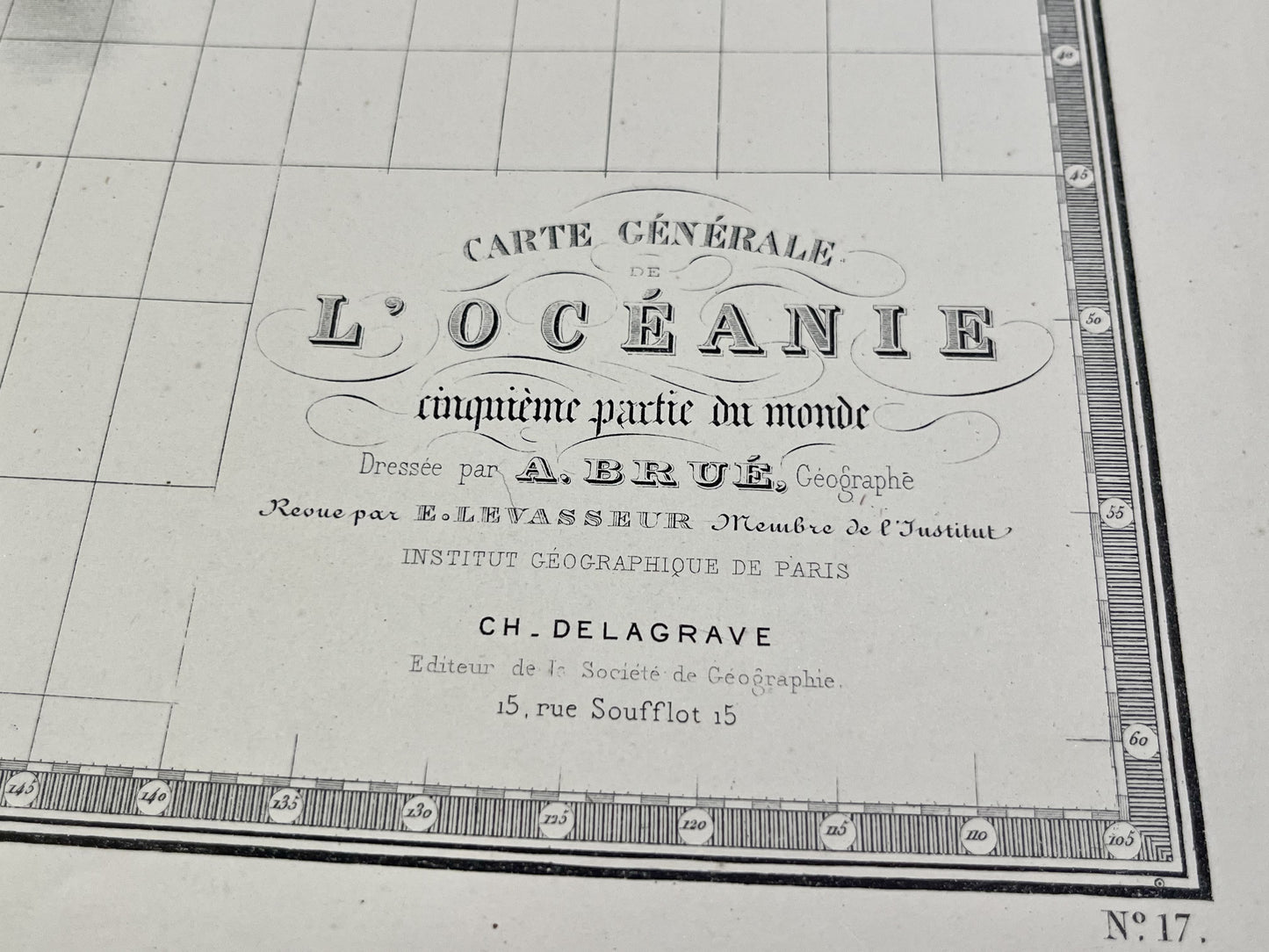 Carte ancienne Oceanie par Brue