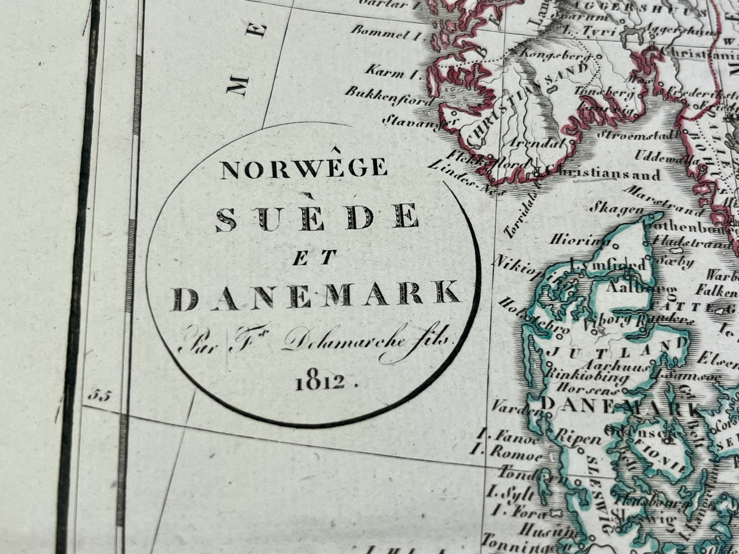 Carte ancienne Scandinavie par Delamarche