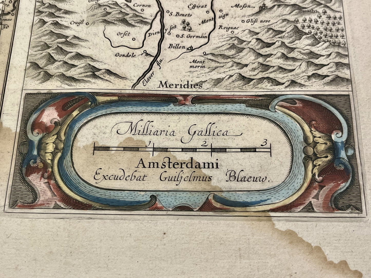 Carte ancienne limousin par Blaeu