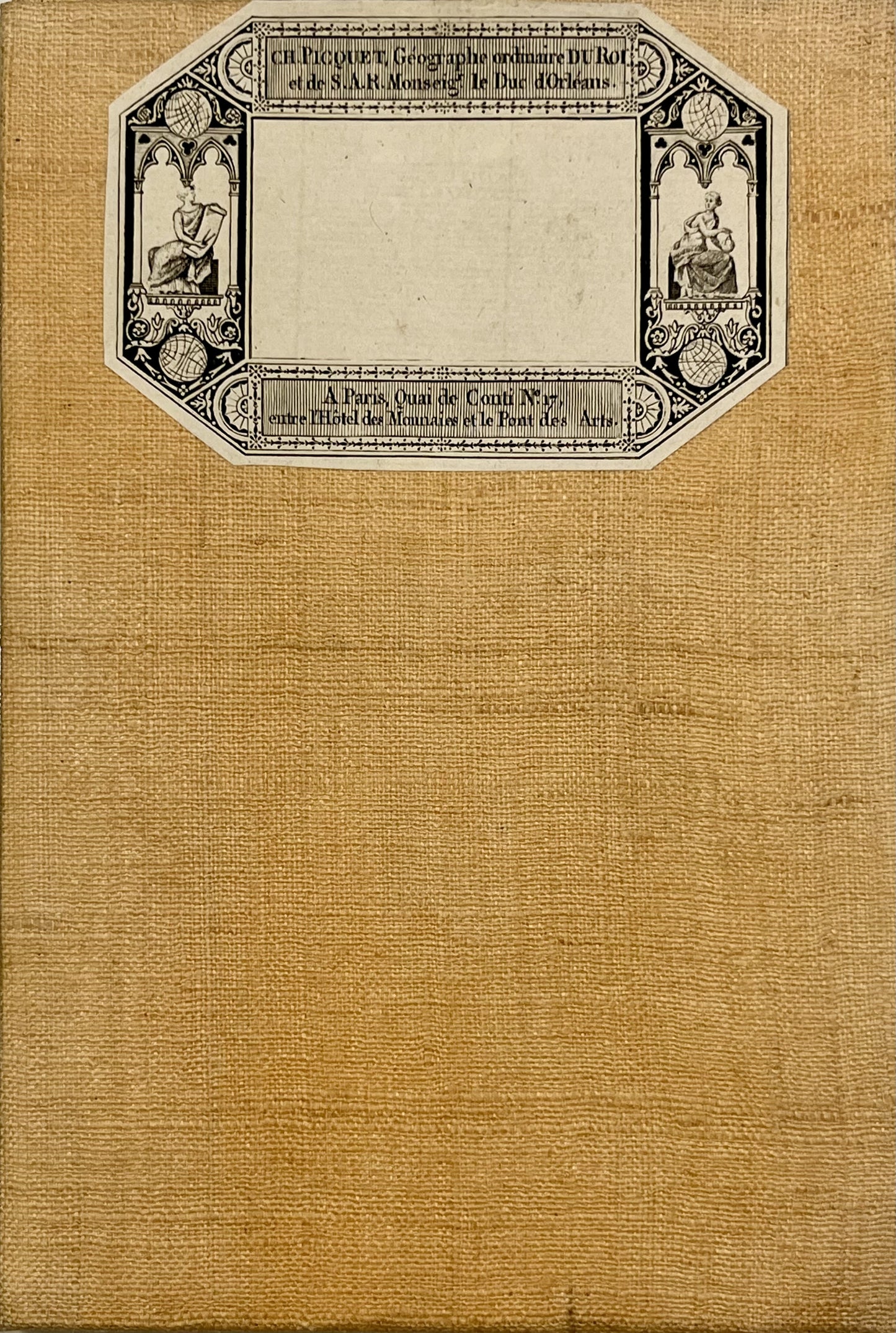 Carte entoilee ancienne Ain