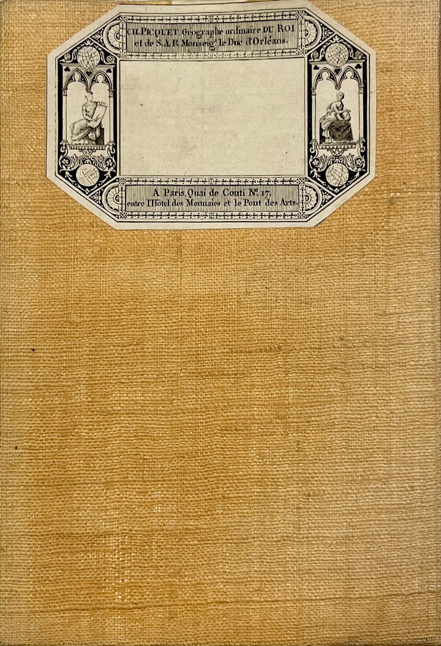 Carte entoilee ancienne Apennins