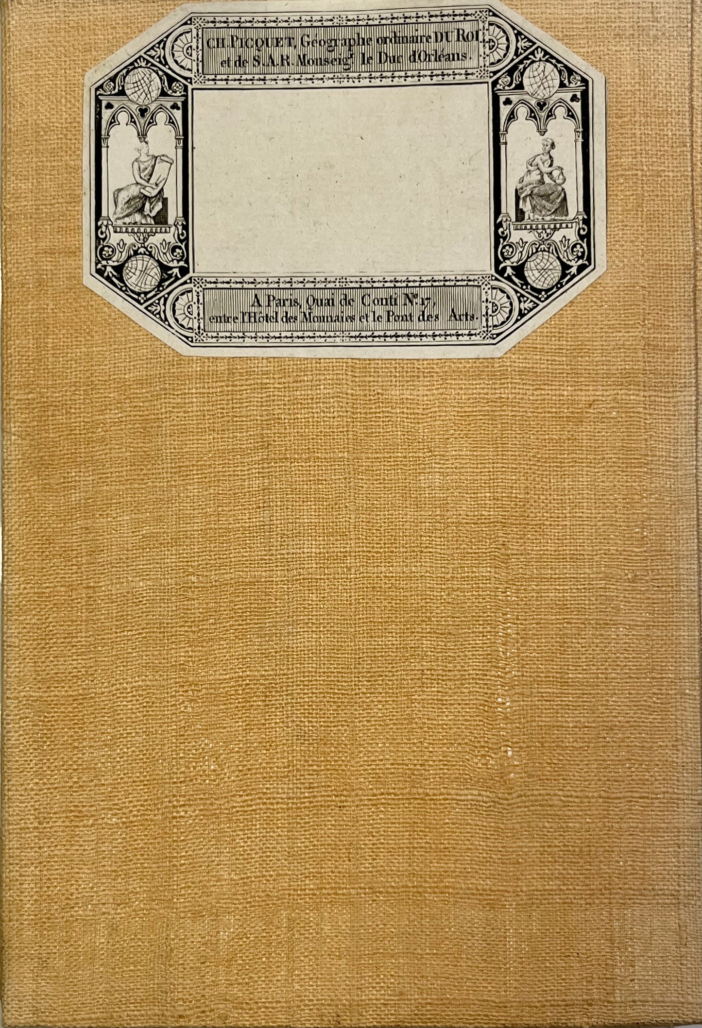 Carte entoilee ancienne Ardeche