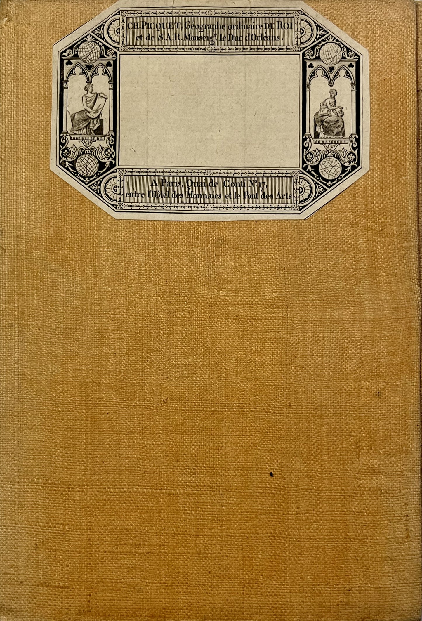 Carte entoilee ancienne Charente-Maritime