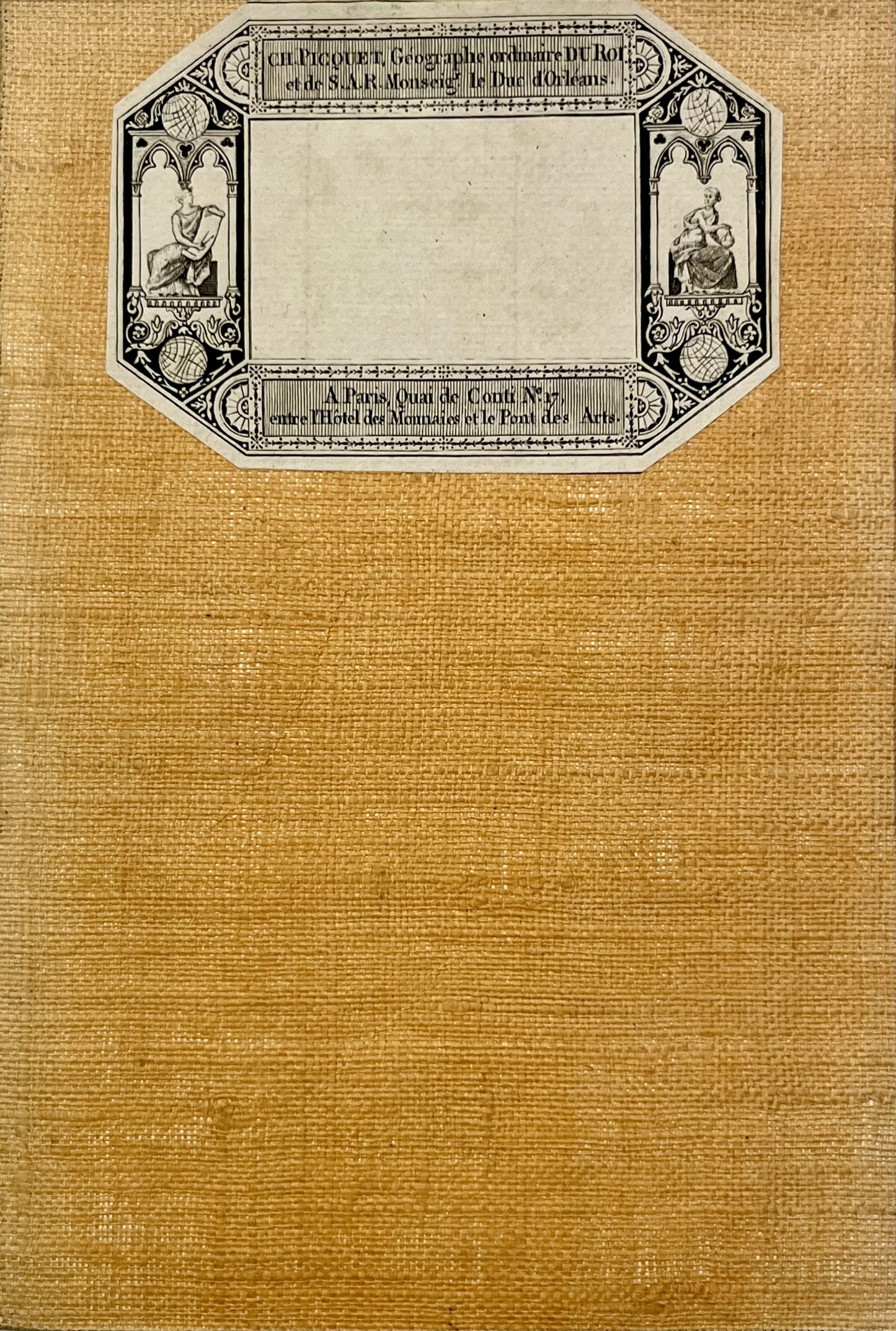 Carte entoilee ancienne Correze