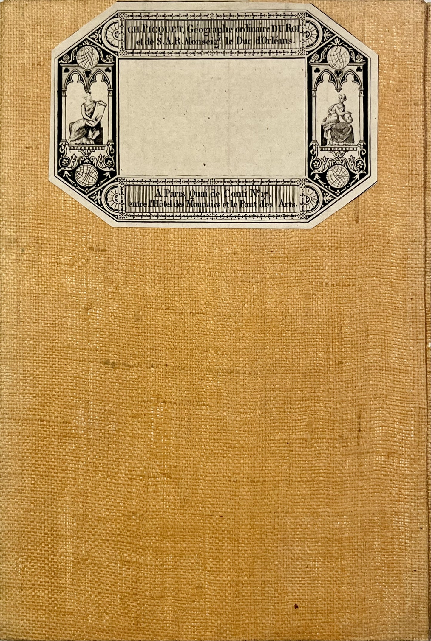 Carte entoilee ancienne Corse