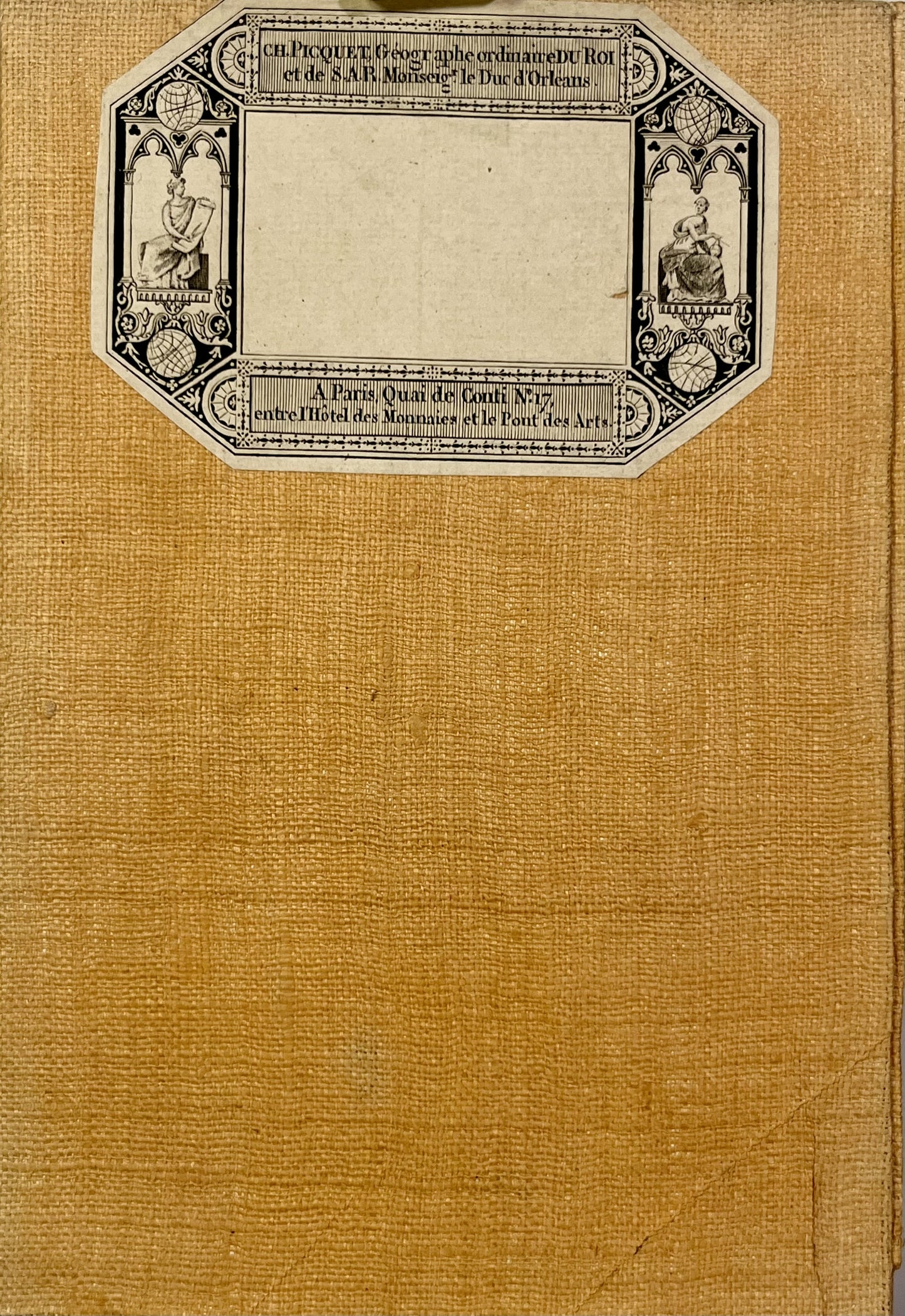 Carte entoilee ancienne Cotes d'Armor