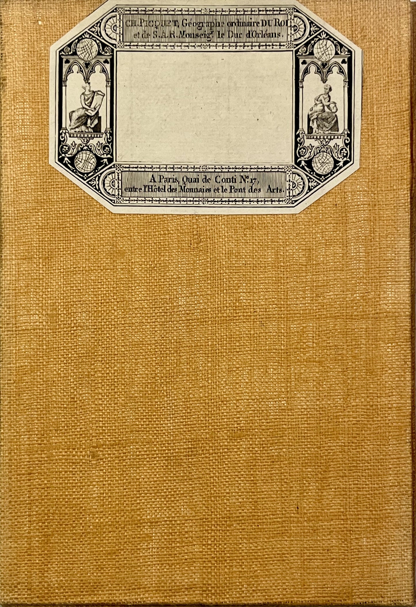 Carte entoilee ancienne Creuse