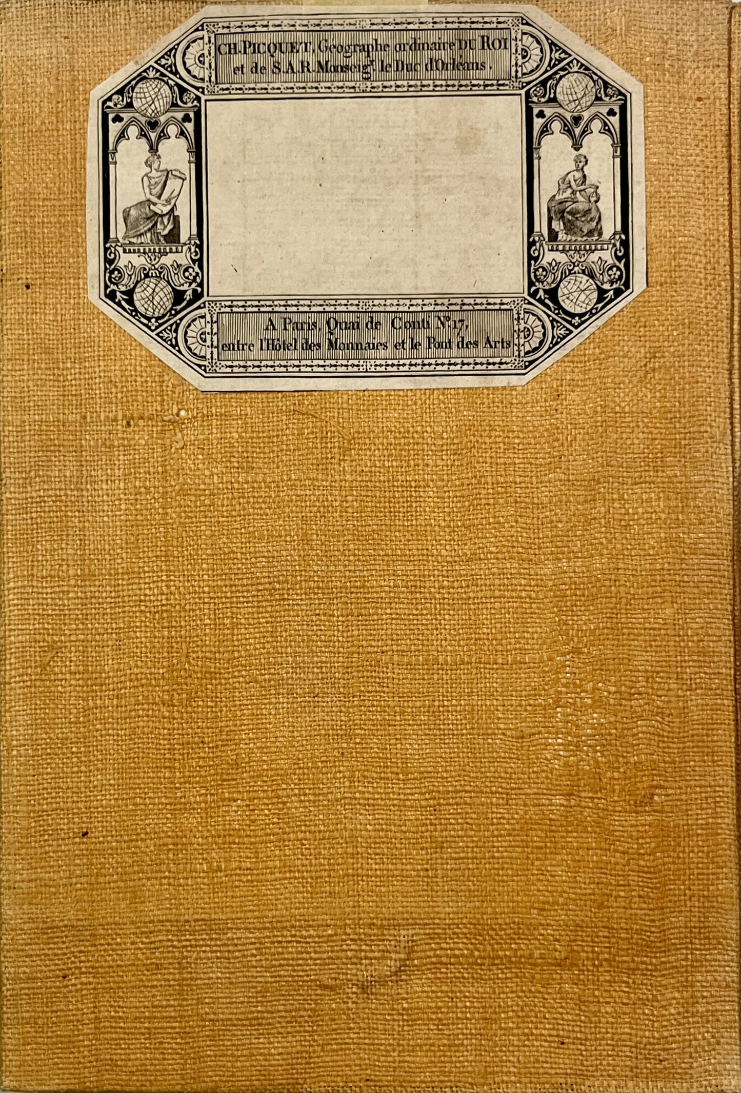 Carte entoilee ancienne Doire