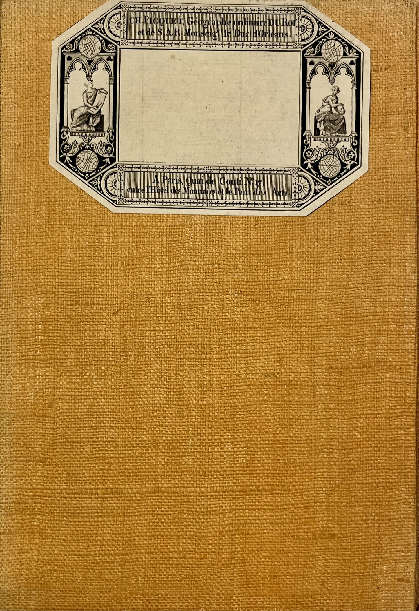 Carte entoilee ancienne Doubs