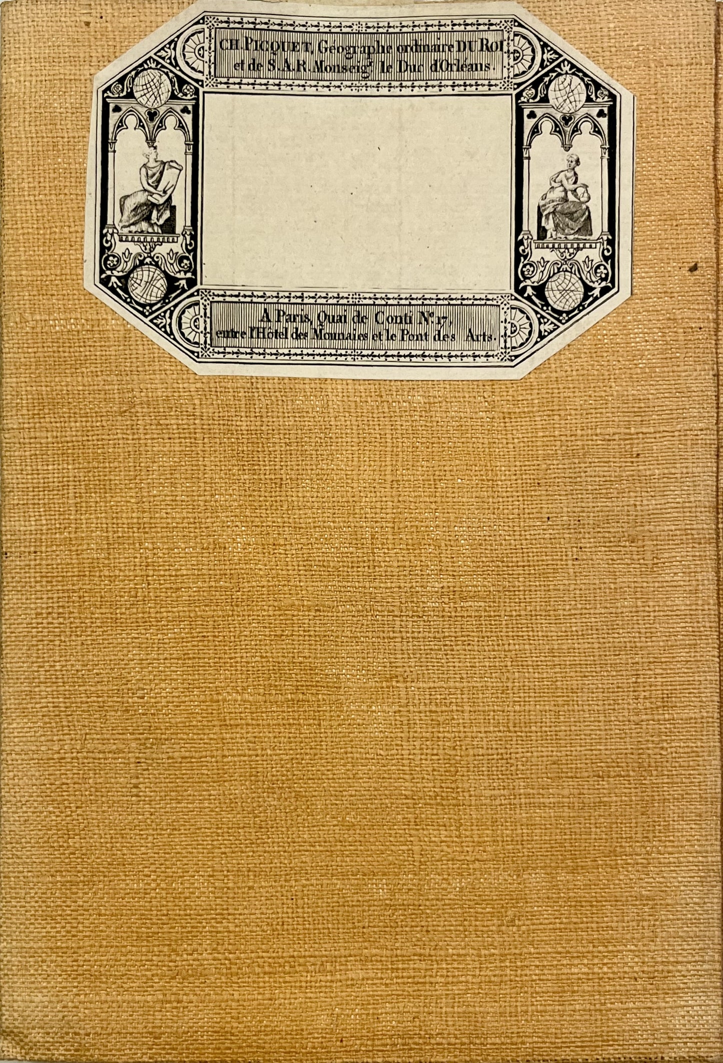 Carte entoilee ancienne Gers