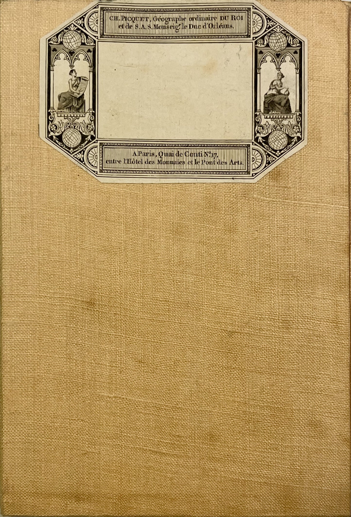 Carte entoilee ancienne Haute-Saone