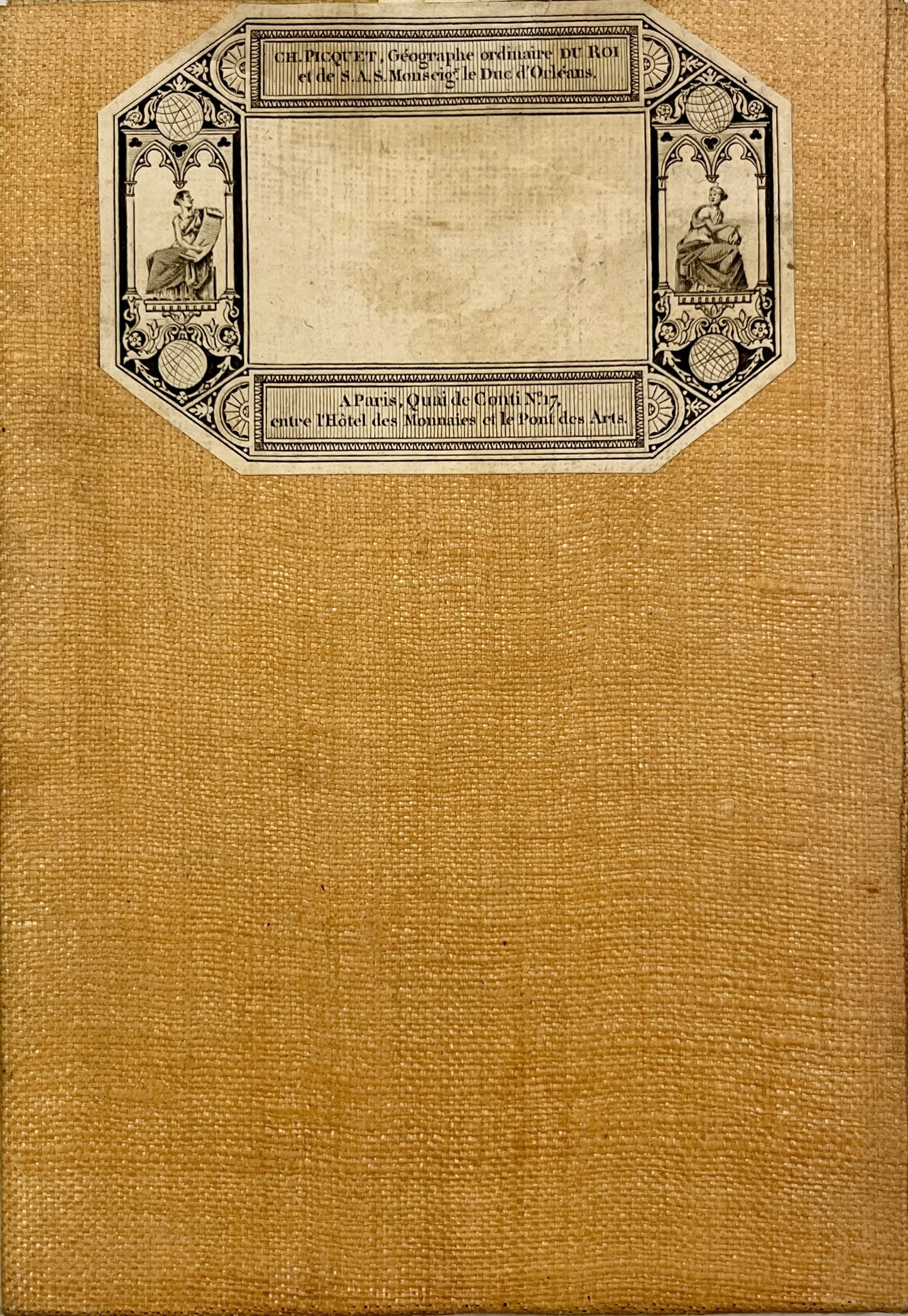 Carte entoilee ancienne Herault