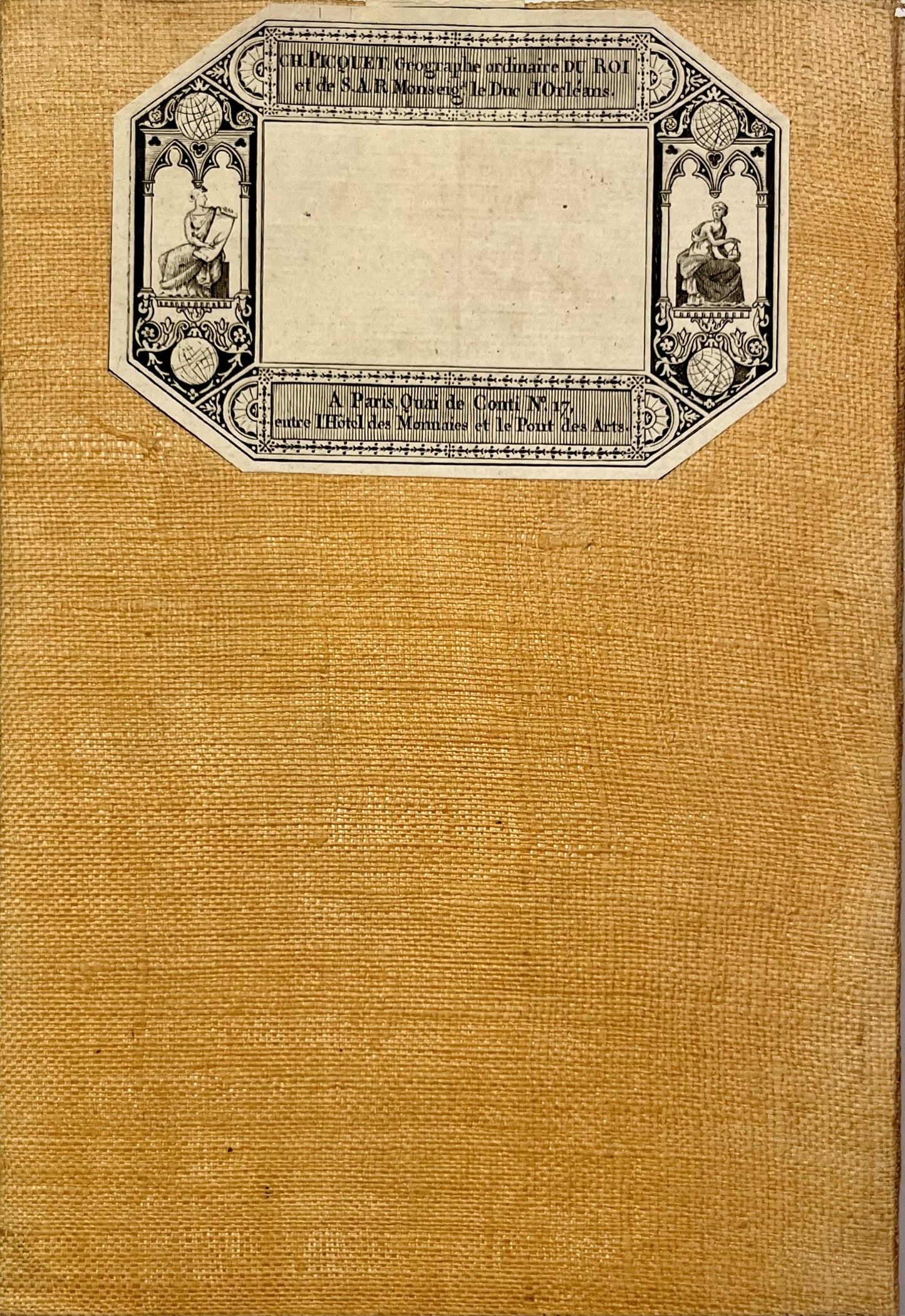 Carte entoilee ancienne Ille-et-Vilaine