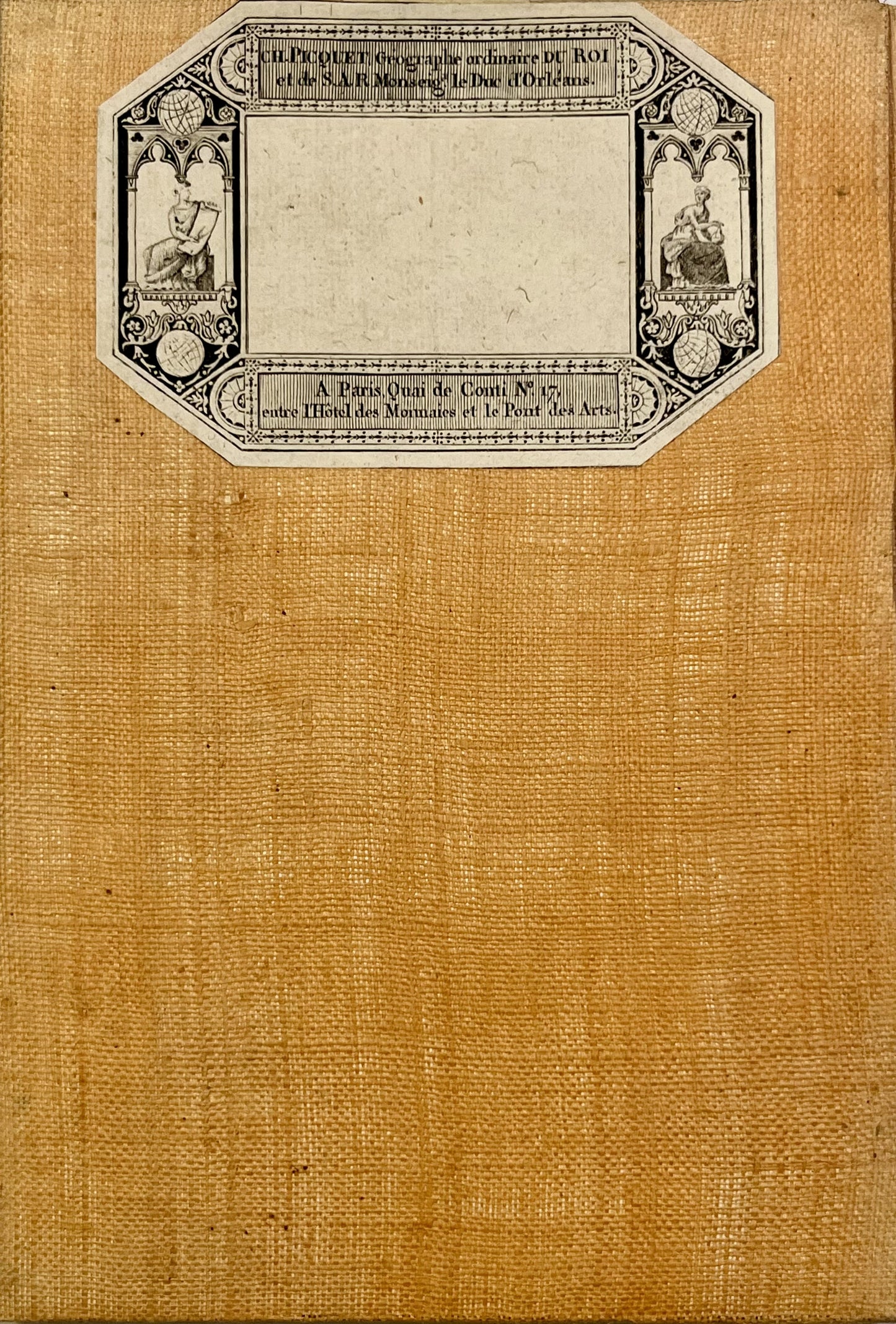 Carte entoilee ancienne Jemappes