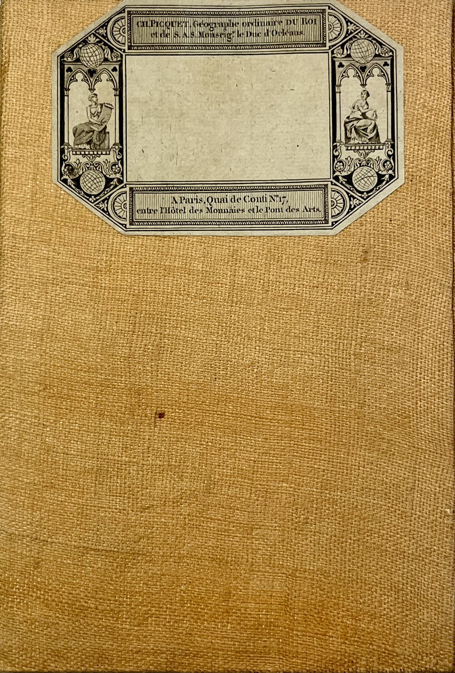 Carte entoilee ancienne Jura