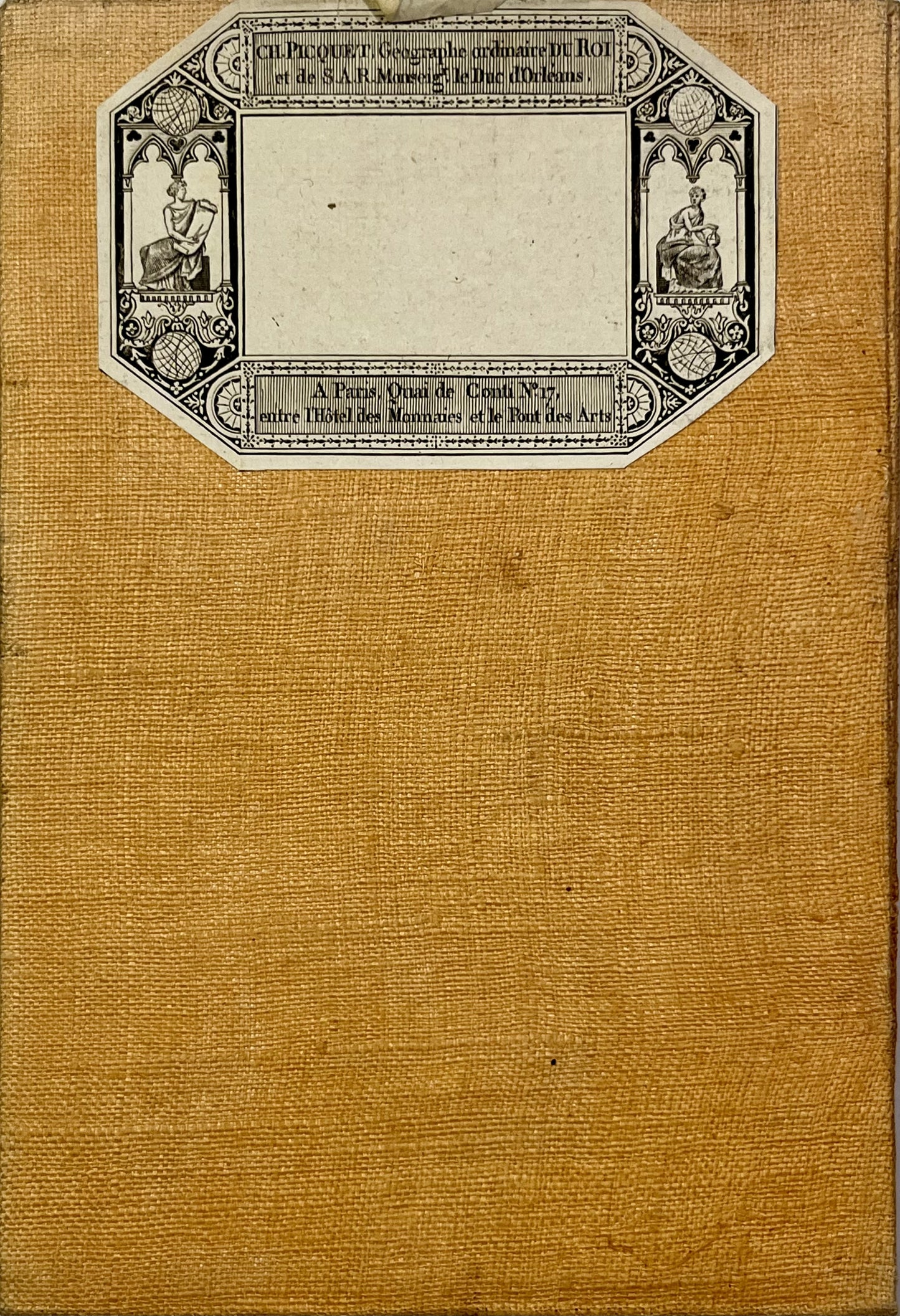 Carte entoilee ancienne Landes