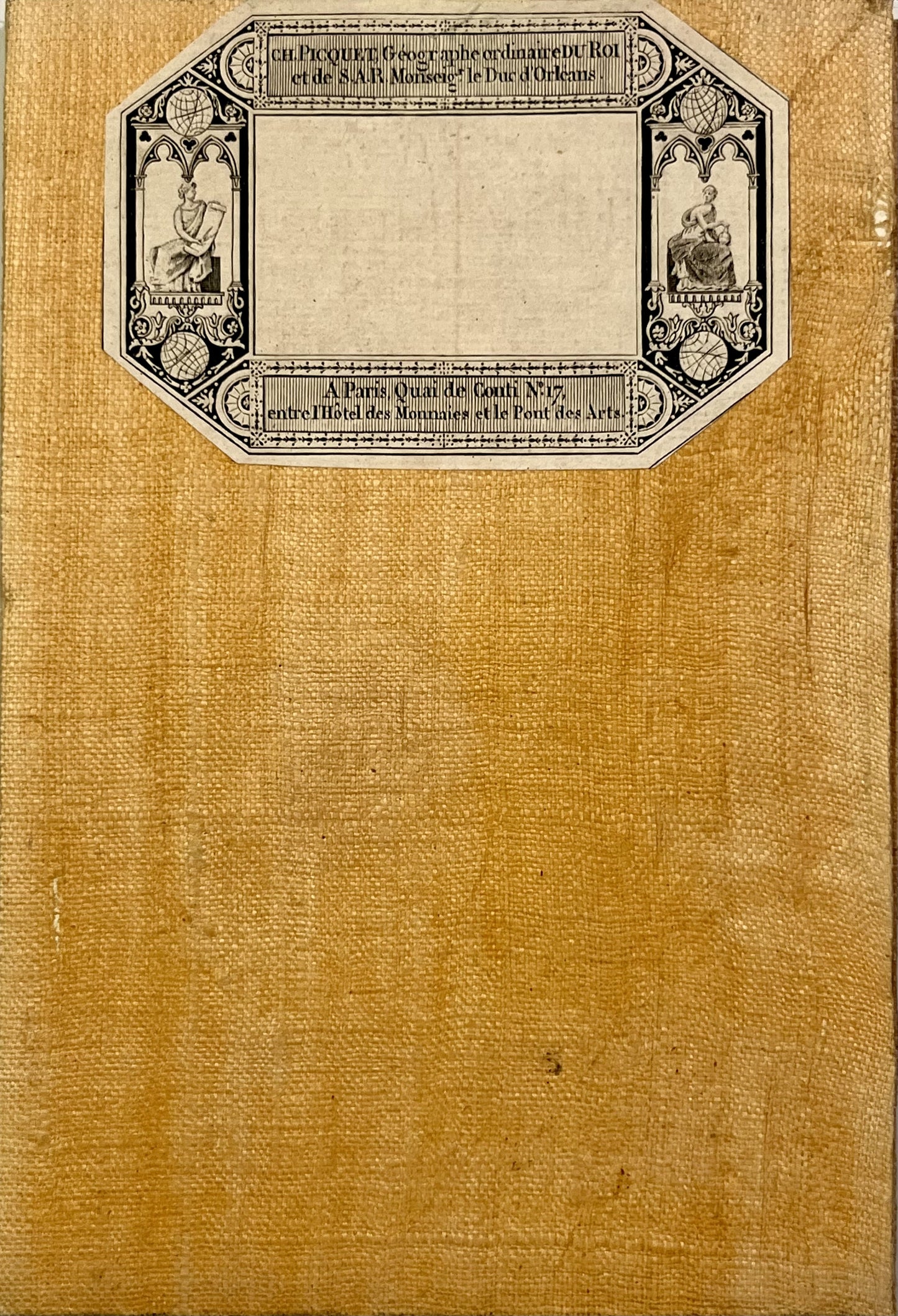 Carte entoilee ancienne Lot-et-Garonne